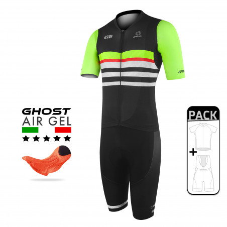 PACK ÉTÉ CYCLISME PRO LIGHT ARMOS ICON - LIME FLUO