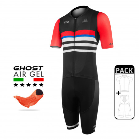 PACK ÉTÉ CYCLISME PRO LIGHT ARMOS ICON - ROUGE