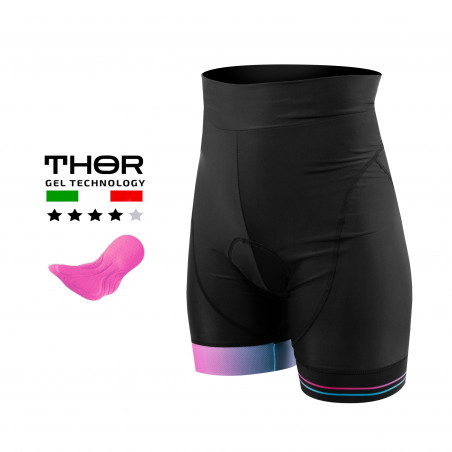 WOMEN CYCLING SHORT HIGH WAIST SILASPORT GIRLY STYLE PINK