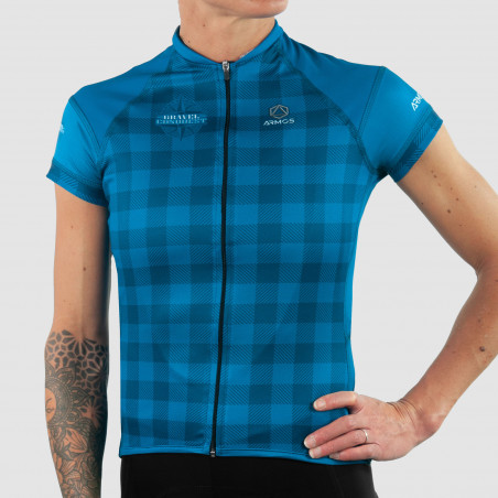 MAILLOT FEMME GRAVEL ARMOS CONQUEST BLEU MC