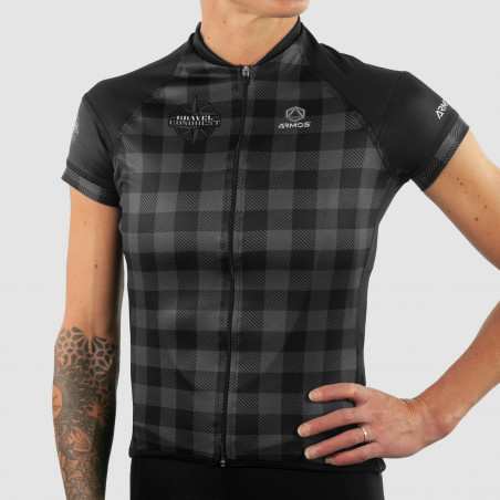 WOMEN GRAVEL JERSEY ARMOS CONQUEST BLACK SS