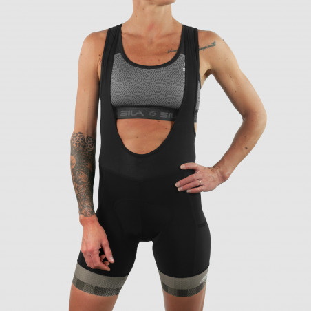 WOMEN GRAVEL BIBSHORT ARMOS CONQUEST TAUPE