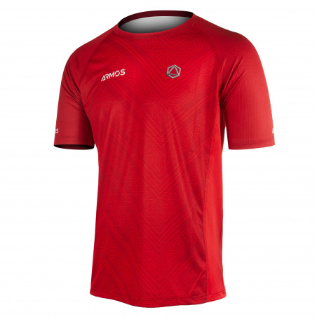 MAILLOT MC RUNNING HOMME PERFO ARMOS LEGEND ROUGE