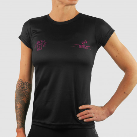 MAILLOT RUNNING FEMME IRON STYLE 2.0 ROSE