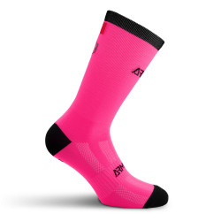 CHAUSSETTES CYCLISME ARMOS TALISMAN ROSE FLUO - MI-HAUTES