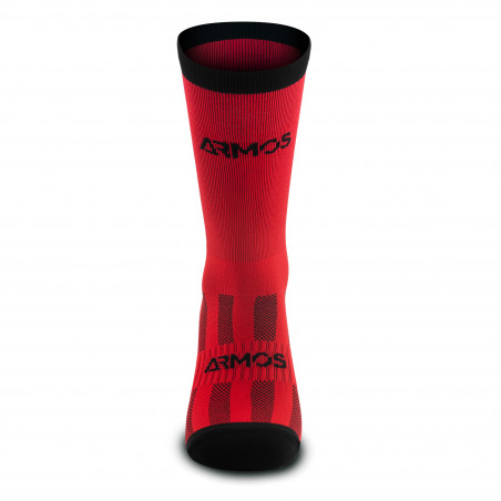 CHAUSSETTES CYCLISME ARMOS TALISMAN ROUGE - MI-HAUTES