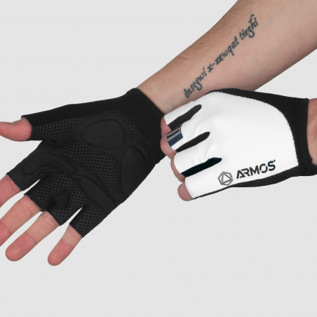 GANTS COURTS ARMOS VTT GRAVEL GEL+ BLANC