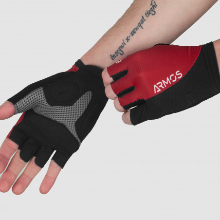 SHORT GLOVES ARMOS ROAD PRO RACE GRENAT