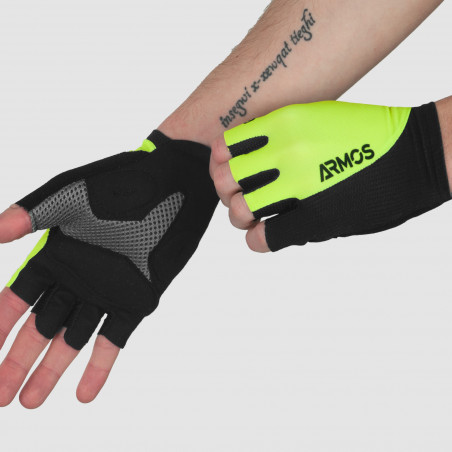 SHORT GLOVES ARMOS ROAD PRO RACE FLUO YELLOW