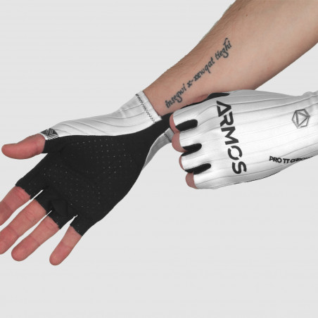 SHORT GLOVES ARMOS PRO AERO CHRONO WHITE