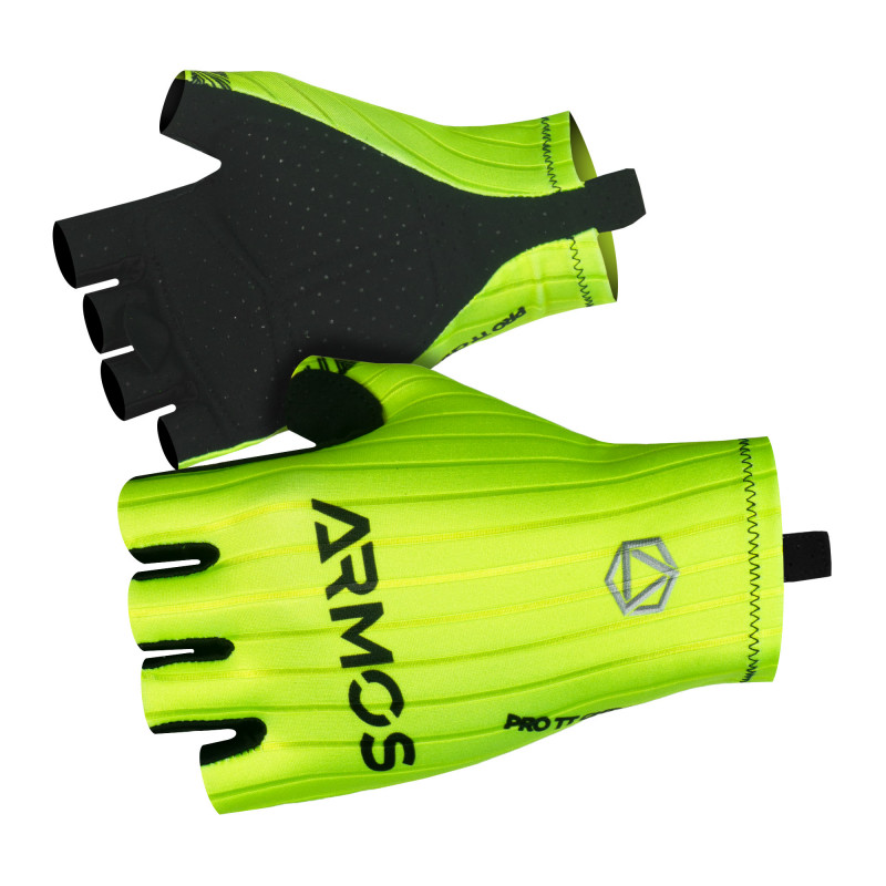 GANTS RUNNING HIVER ARMOS JAUNE FLUO