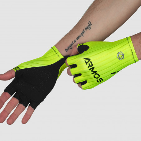 SHORT GLOVES ARMOS PRO AERO CHRONO FLUO YELLOW