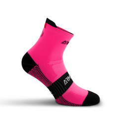 CHAUSSETTES RUNNING ARMOS TALISMAN ROSE FLUO - COURTES