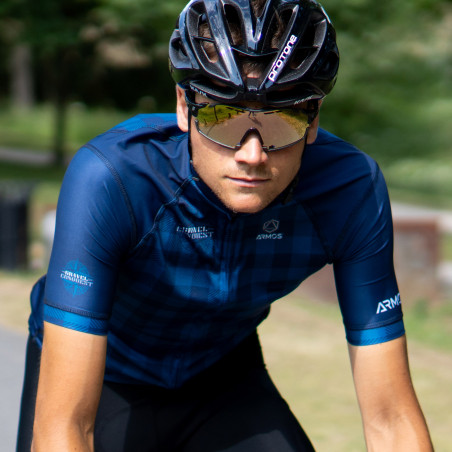 GRAVEL JERSEY ARMOS CONQUEST NAVY BLUE SS