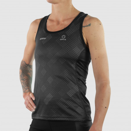 WOMEN RUNNING TANK TOP PERFO ARMOS ASTERIA GREY