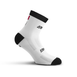 CHAUSSETTES COURTES CYCLISME ARMOS TALISMAN MI-HAUTES BLANC