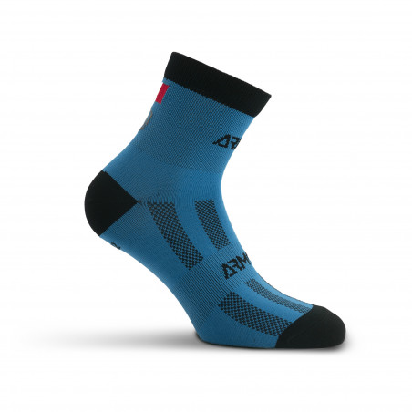 CHAUSSETTES COURTES CYCLISME ARMOS TALISMAN MI-HAUTES BLEU