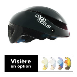 AERO CADOMOTUS OMEGA HELMET WITHOUT VISOR - BLACK