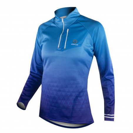 WOMAN RUNNING JERSEY WINTER ARMOS DANA BLUE