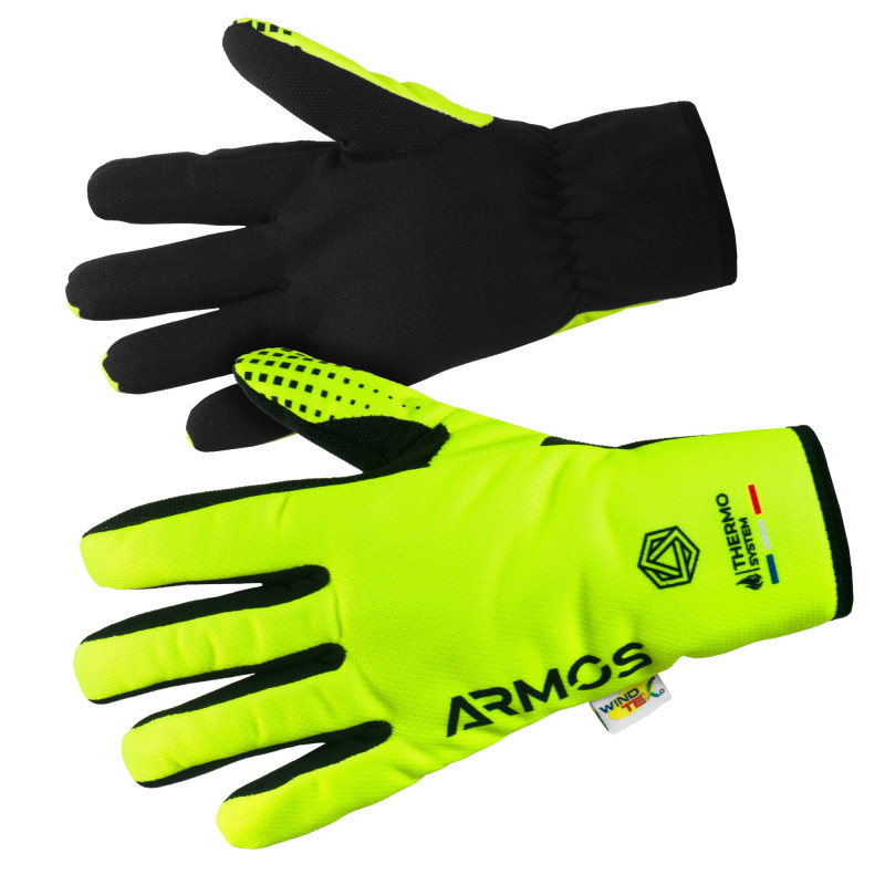 Gants vélo hiver adulte Optimiz G552 long jaune fluo/noir - Équipement  cycliste sur La Bécanerie