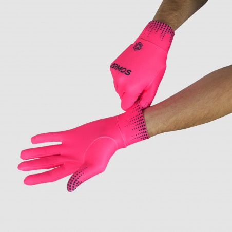 WINTER RUNNING GLOVES ARMOS PINK FLUO