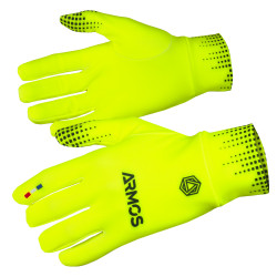 GANTS RUNNING HIVER ARMOS JAUNE FLUO