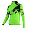 MAILLOT RUNNING HIVER MANCHES LONGUES VERT - SILA FLUO STYLE 3