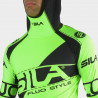 MAILLOT RUNNING HIVER MANCHES LONGUES VERT - SILA FLUO STYLE 3