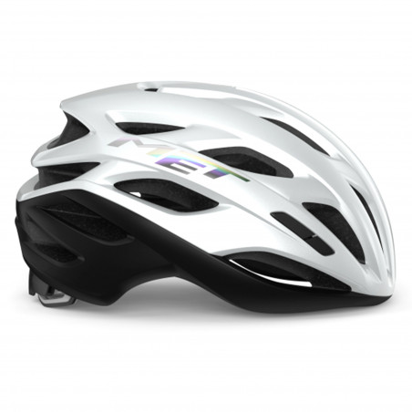 CASQUE MET ESTRO MIPS HOLOGRAPHIQUE BLANC BRILLANT