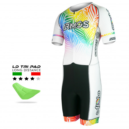 TRI SUIT SS - LD ARMOS ALOHA 2.0 WHITE