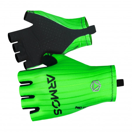 SHORT GLOVES ARMOS PRO AERO CHRONO FLUO GREEN