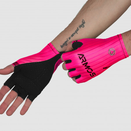 GANTS COURTS ARMOS PRO AERO CHRONO ROSE FLUO