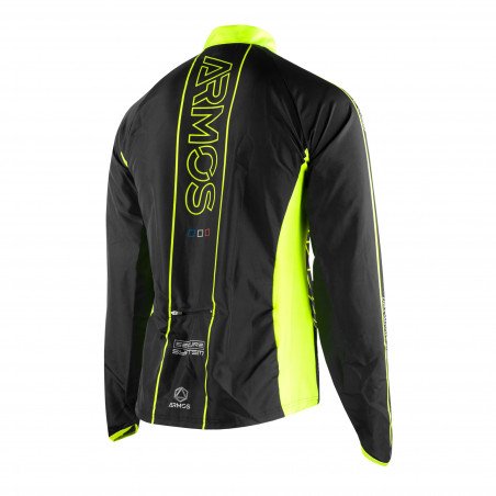 WINDBREAKER RUNNING JACKET ARMOS NEON YELLOW FLUO