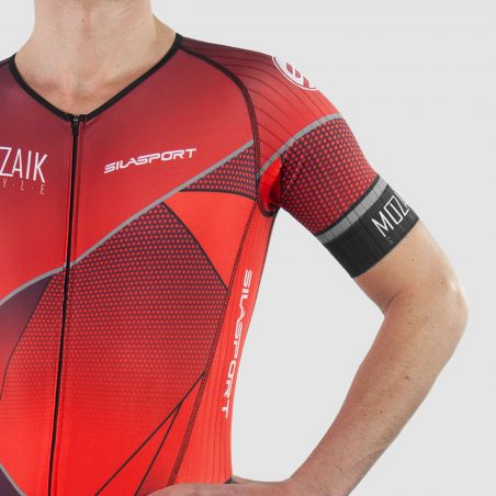 TRIFONCTION ENFANT SILASPORT MOZAIK STYLE ROUGE MC