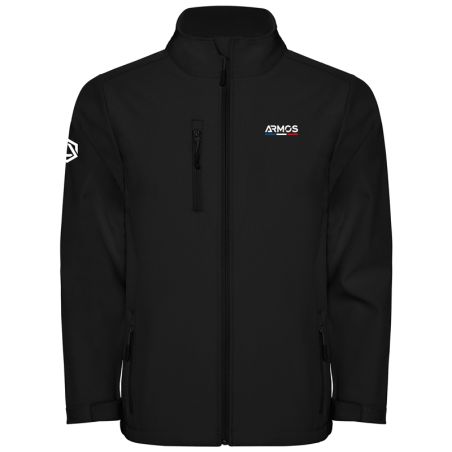 MAN SOFTSHELL JACKET ARMOS PRIME - BLACK