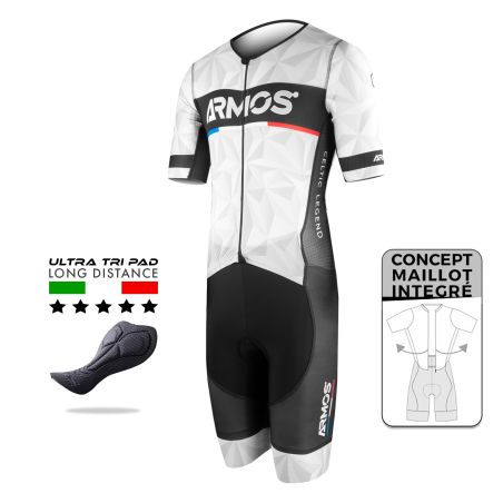 LD TRISUIT PRO RACE ARMOS PRISME - WHITE