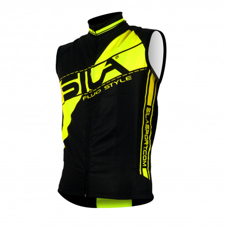 GILET COUPE VENT SILA FLUO STYLE 3 JAUNE