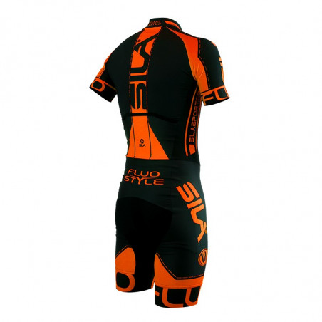 COMBINAISON ROLLER SILA FLUO STYLE 3 ORANGE - Manches Courtes