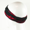 BANDANA NECK multifunction SILA - SS CREATIVITY BLACK/RED