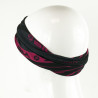 BANDANA NECK multifunction SILA - SS CREATIVITY BLACK/PINK