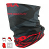 BANDANA NECK multifunction SILA - SS CREATIVITY BLACK/RED