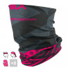 BANDANA NECK multifunction SILA - SS CREATIVITY BLACK/PINK