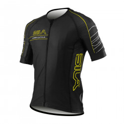 MAILLOT SILA LINEA STYLE JAUNE - Manches courtes