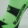 SOCQUETTES TECHNICS SILA - VERT FLUO / NOIR