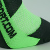 SOCQUETTES TECHNICS SILA - VERT FLUO / NOIR