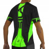 MAILLOT RUNNING HOMME - SILA FLUO STYLE 3 VERT - Manches courtes